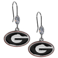 Georgia Bulldogs Crystal Dangle Earrings